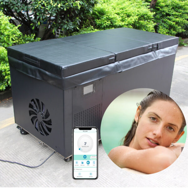 Smart WIFI All in One Cold Plunge Tub Ice Bath Cold Water Therapy with 1hp Chiller Cold Plunge Bathtub